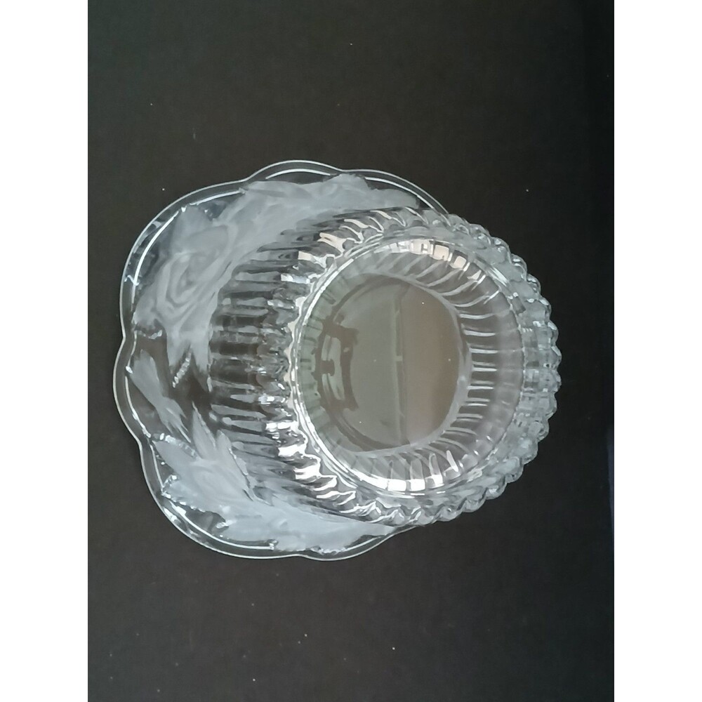 Home Beautiful Rose Pearls Glass Potpourri Holder Vase Centerpiece Made in Japan - Picture 9 of 16